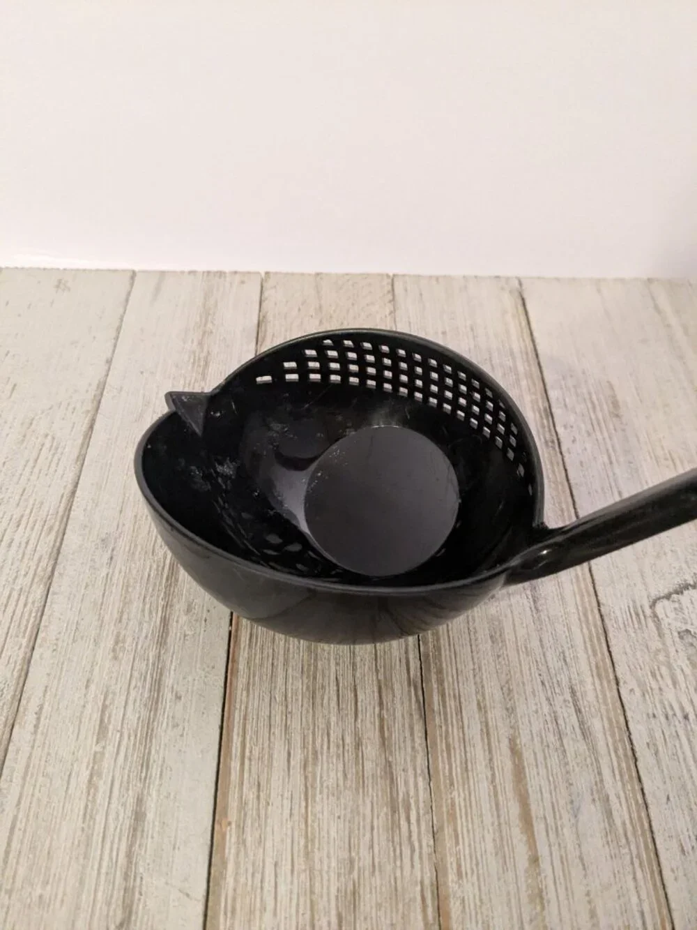 Scoop N Strain Black Kitchen #1 Utensil For Cooking & Straining Ladle